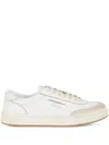 Ghoud Lido Low Sneakers In White Leather And Suede In White