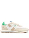Ghoud Ghōud Beige Rush Sneakers With Green Heel In Neutrals