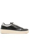Ghoud Low-top Black Leather Sneakers In Black
