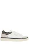 Ghoud Low-top Sneakers With Suede Inserts In White