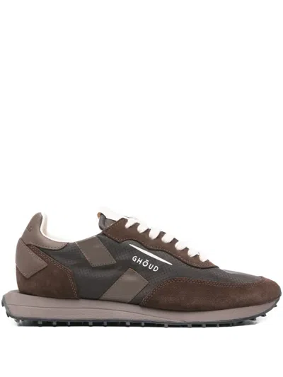 Ghoud Panelled Sneakers In Brown