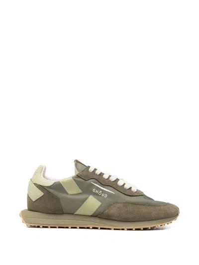 Ghoud Panelled Sneakers In Green