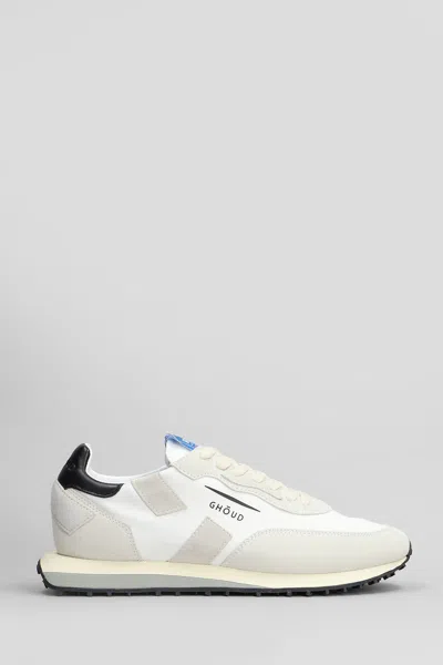 GHOUD RUSH LOW SNEAKERS IN WHITE SUEDE AND FABRIC