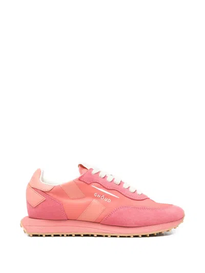 Ghoud Rush Monoblock Panelled Sneakers In Pink