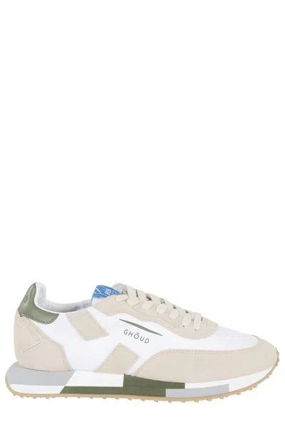 Ghoud Rush Nylon Suede In White Military