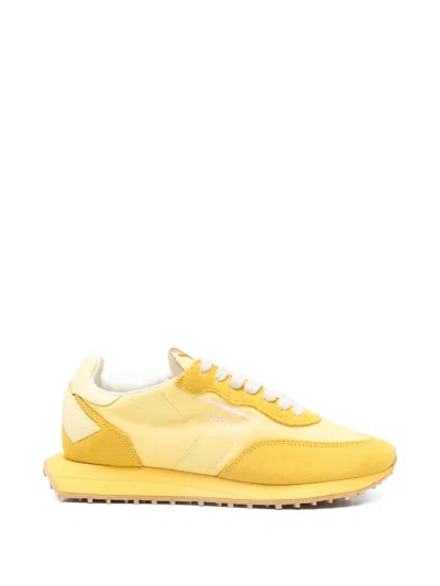 Ghoud Rush Panelled Low-top Sneakers In Yellow
