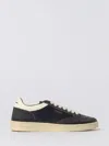 Ghoud Textured Black Leather Low-top Sneakers In Blue