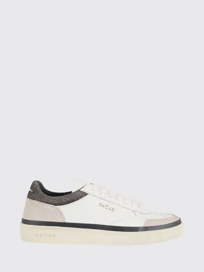 Ghoud Low-top Sneakers With Suede Inserts In White