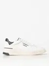 Ghoud Black And White Tweener Leather Sneakers In Weiss