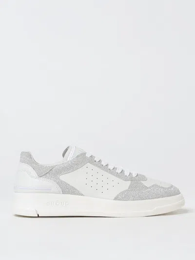 Ghoud Tweener Glitter-detail Sneakers In Silver