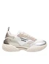Ghoud Mesh Sneakers In White/platinum