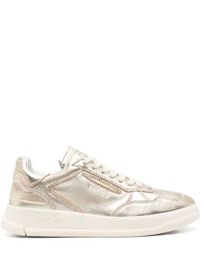 Ghoud Tweener Low Leather Sneakers In Grey