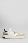 Ghoud Tweener Sneakers In White Suede And Leather In Multicolor
