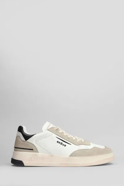 Ghoud Tweener Trainers In White Suede And Leather