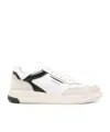 Ghoud Black Sneakers With Calfskin And Suede Accents In White