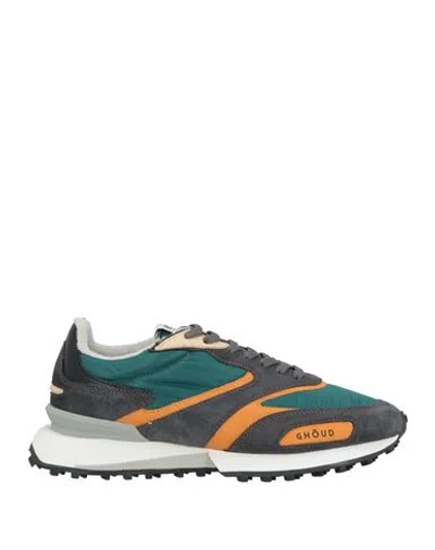 Ghoud Venice Ghōud Venice Man Sneakers Deep Teal Size 9 Leather, Textile Fibers In Green
