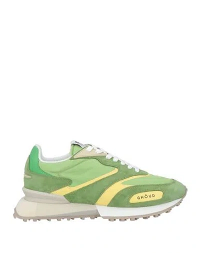 Ghoud Venice Ghōud Venice Man Sneakers Light Green Size 9 Leather, Textile Fibers