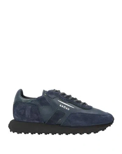 Ghoud Venice Ghōud Venice Man Sneakers Midnight Blue Size 9 Leather, Textile Fibers