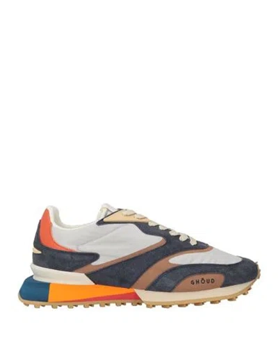 Ghoud Venice Baskets Rush En Cuir In Navy Blue