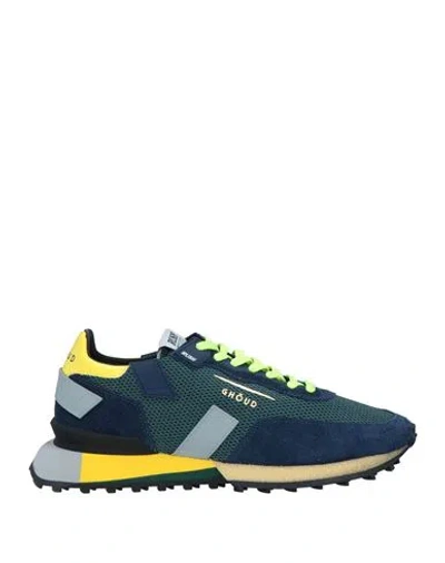 Ghoud Venice Ghōud Venice Man Sneakers Navy Size 9 Leather, Textile Fibers In Navy Blue