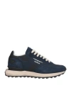 Ghoud Venice Ghōud Venice Man Sneakers Navy Size 9 Textile Fibers, Leather In Blue