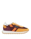 Ghoud Venice Ghōud Venice Man Sneakers Marigold Size 9 Leather, Textile Fibers In Yellow