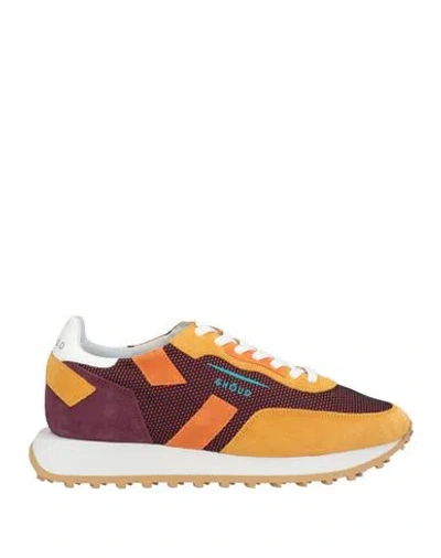 Ghoud Venice Ghōud Venice Man Sneakers Marigold Size 9 Leather, Textile Fibers In Yellow