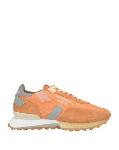 Ghoud Venice Ghōud Venice Man Sneakers Orange Size 9 Leather, Textile Fibers