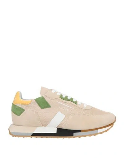 Ghoud Venice Ghōud Venice Man Sneakers Sand Size 9 Leather, Textile Fibers In Beige
