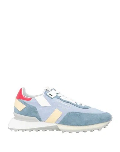 Ghoud Venice Ghōud Venice Man Sneakers Slate Blue Size 7 Leather, Textile Fibers