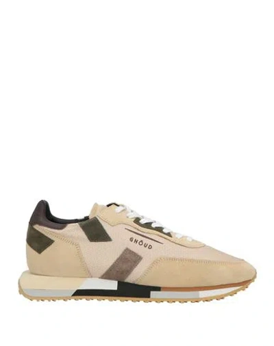 Ghoud Venice Ghōud Venice Rush Man Sneakers Beige Size 9 Leather, Textile Fibers In Sand