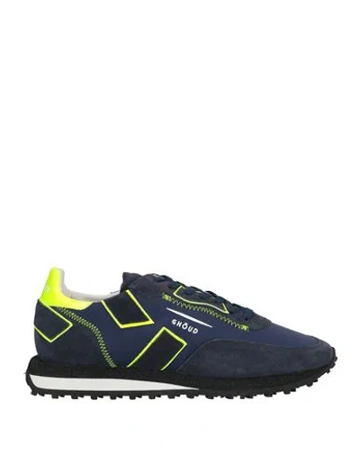 Ghoud Venice Ghōud Venice Rush Man Sneakers Navy Size 12 Leather, Textile Fibers