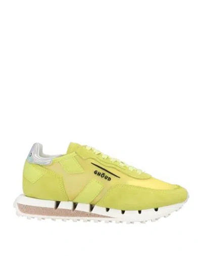 Ghoud Venice Ghōud Venice Rush Woman Sneakers Lime Green Size 8 Leather, Textile Fibers