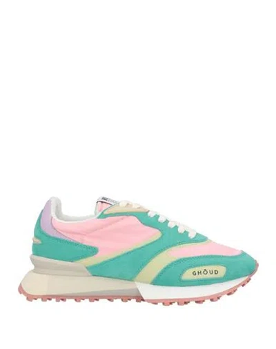 Ghoud Venice Ghōud Venice Rush Woman Sneakers Pink Size 8 Leather, Textile Fibers