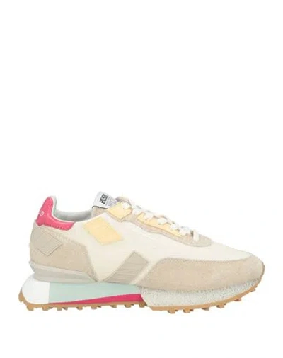 Ghoud Venice Ghōud Venice Woman Sneakers Beige Size 8 Leather, Textile Fibers
