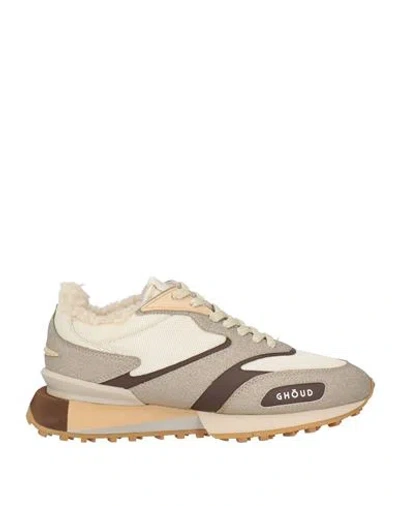 Ghoud Venice Ghōud Venice Woman Sneakers Beige Size 8 Leather, Textile Fibers