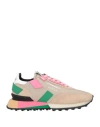 Ghoud Venice Ghōud Venice Woman Sneakers Beige Size 8 Soft Leather, Textile Fibers In Beige