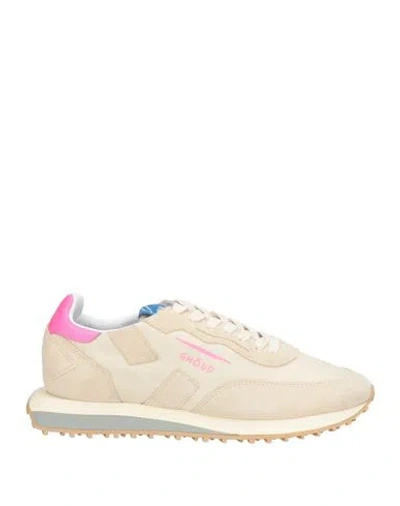 Ghoud Venice Ghōud Venice Woman Sneakers Beige Size 9 Leather, Textile Fibers In Neutral