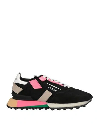 Ghoud Venice Ghōud Venice Woman Sneakers Black Size 5 Leather, Textile Fibers
