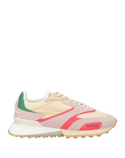 Ghoud Venice Ghōud Venice Woman Sneakers Cream Size 8 Leather, Textile Fibers In White
