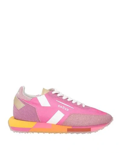 Ghoud Venice Ghōud Venice Woman Sneakers Fuchsia Size 8 Leather, Artificial Fibers In Pink