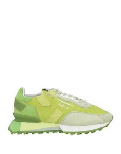 Ghoud Venice Ghōud Venice Woman Sneakers Lime Green Size 8 Textile Fibers, Leather