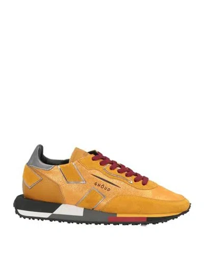 Ghoud Venice Ghōud Venice Woman Sneakers Marigold Size 8 Leather, Textile Fibers In Yellow