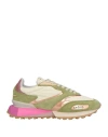 Ghoud Venice Ghōud Venice Woman Sneakers Sage Green Size 7 Leather, Textile Fibers In Sage Green