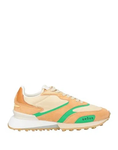 Ghoud Venice Ghōud Venice Woman Sneakers Camel Size 8 Leather, Textile Fibers In Beige