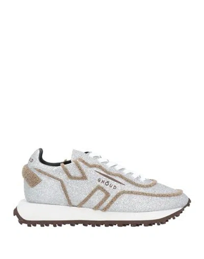 Ghoud Venice Ghōud Venice Woman Sneakers Silver Size 11 Textile Fibers