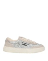 Ghoud Venice Ghōud Venice Woman Sneakers Silver Size 8 Leather, Textile Fibers In Multi