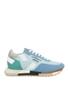 Ghoud Venice Ghōud Venice Woman Sneakers Turquoise Size 8 Leather, Textile Fibers In Blue