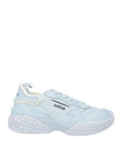 Ghoud Venice Ghōud Venice Woman Sneakers Sky Blue Size 8 Leather, Textile Fibers
