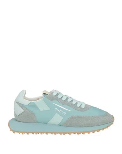 Ghoud Venice Ghōud Venice Woman Sneakers Turquoise Size 11 Textile Fibers In Blue